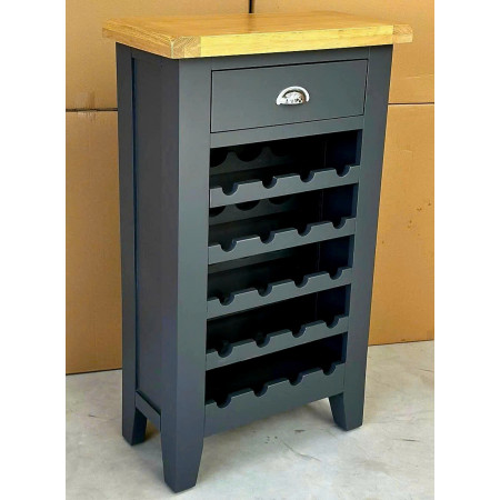 TT-WC-CH : Kệ Rượu Trang Trí - Màu Than + Vàng Gỗ